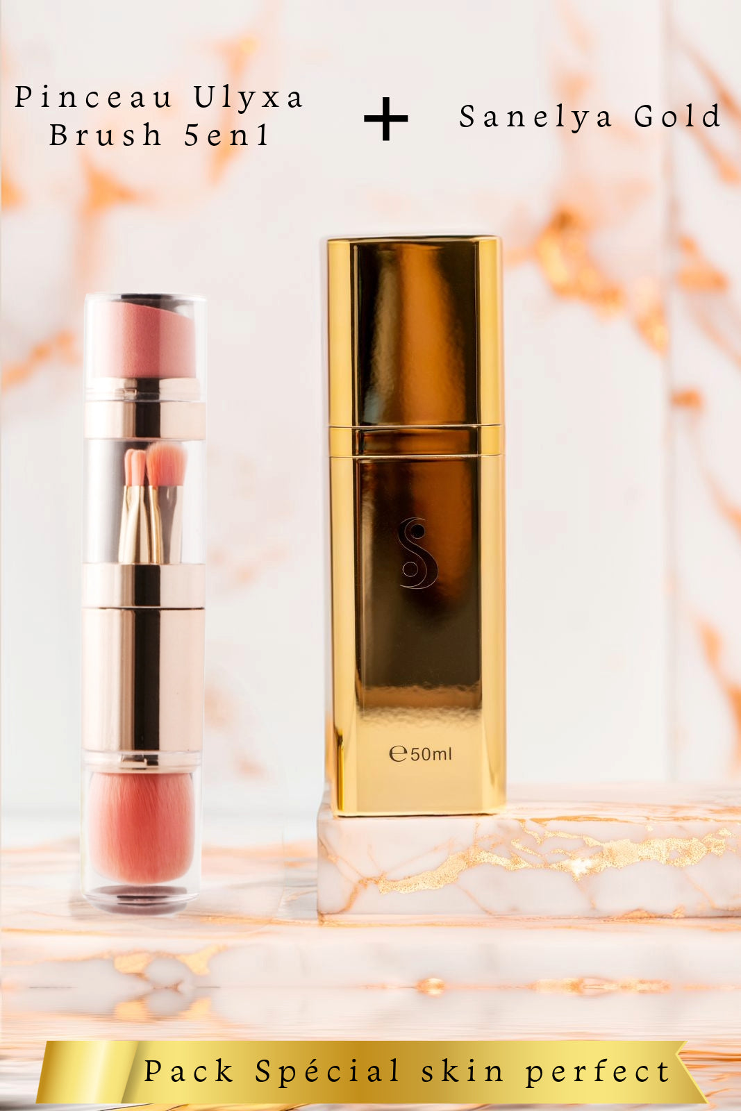 Perfect Skin Spezialpaket | Sanelya Gold + UlyxaBrush |