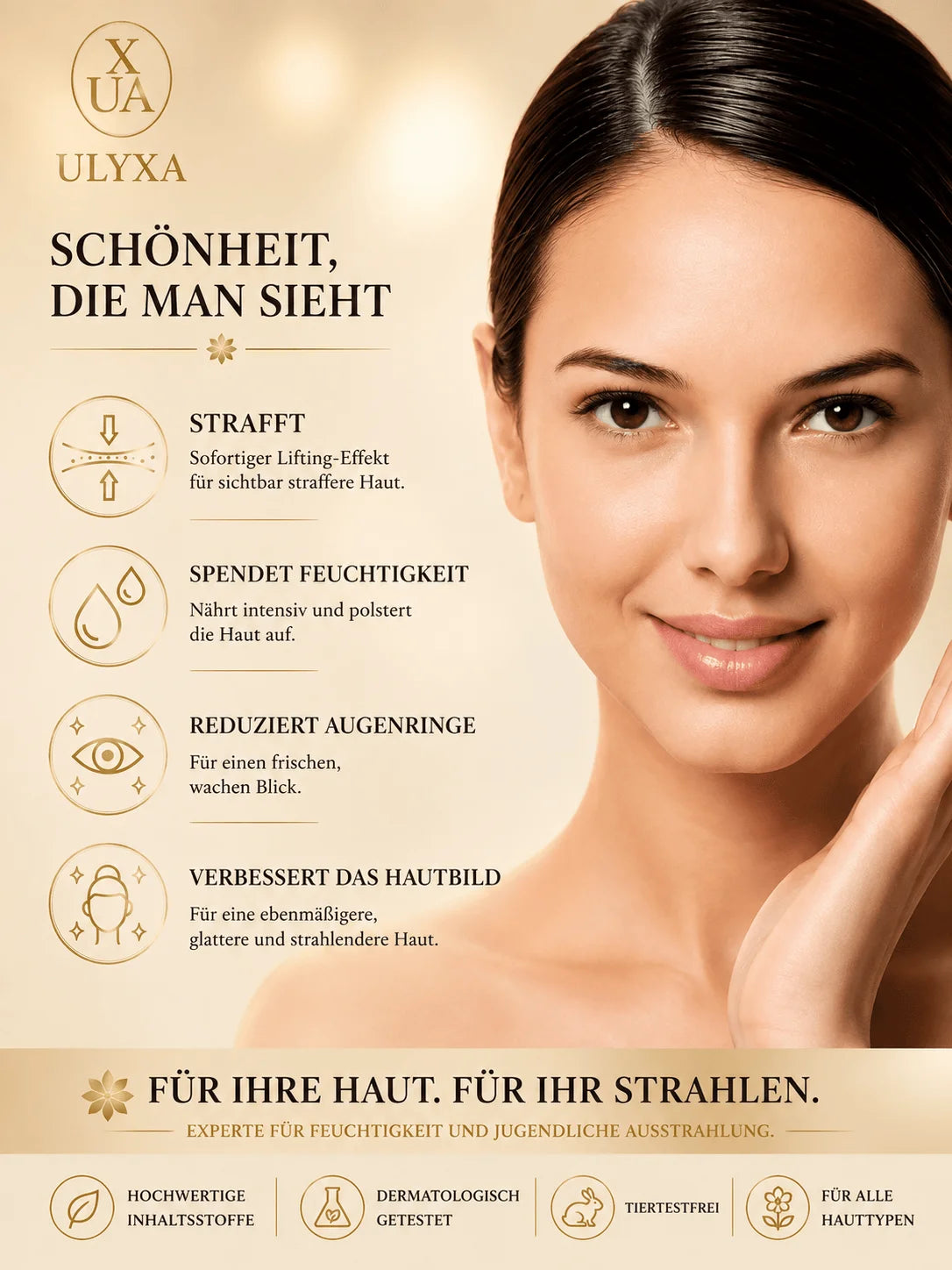 Anti-Augenringe- und Anti-Falten-Maske